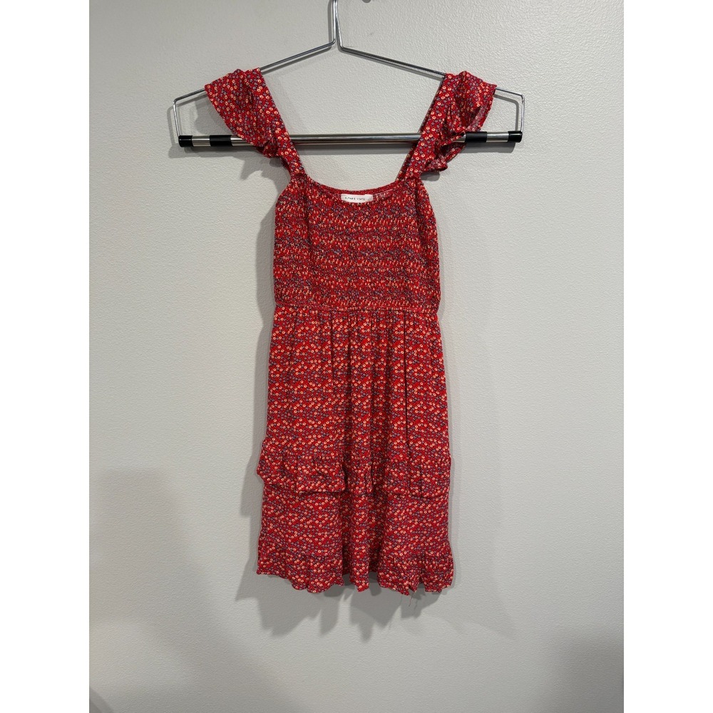 Altar'd State Red Floral Midi Dress